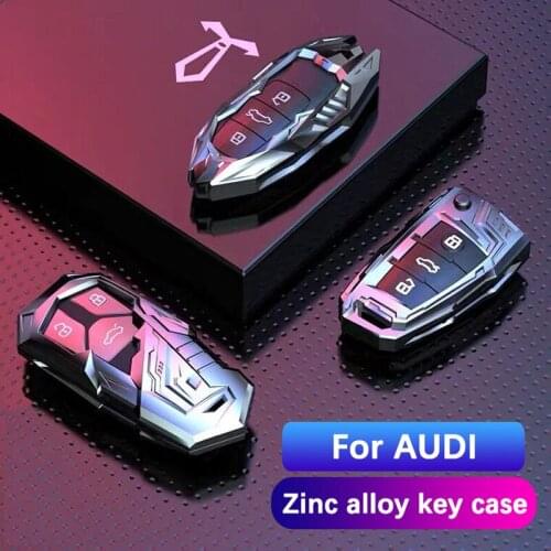 Car Key Case Cover Chain fob For Audi A1 A3 Q2L Q3 S3 S5 S6 R8 TT TTS 2020 Q7 Q5 A6 A4 A4L Q5L A5 A6L A7 A8 Q8 S4 S8 accessories