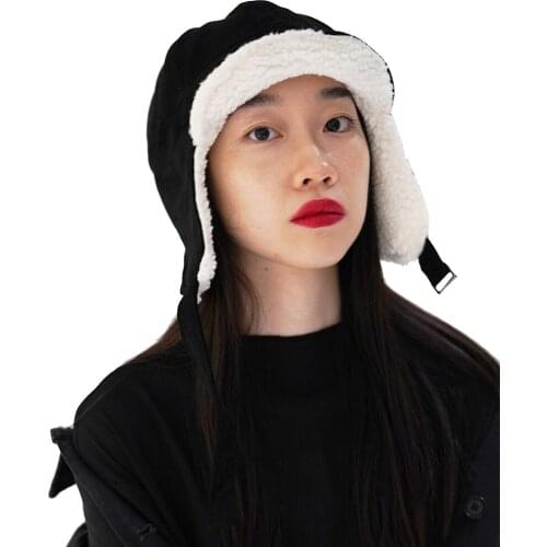 Clape Winter Thermal Bomber Hats Unisex Trapper Hat Fleece Winter Warm Trooper Ski Hat Visor Ear Flap Hat Russian Ushanka Cap