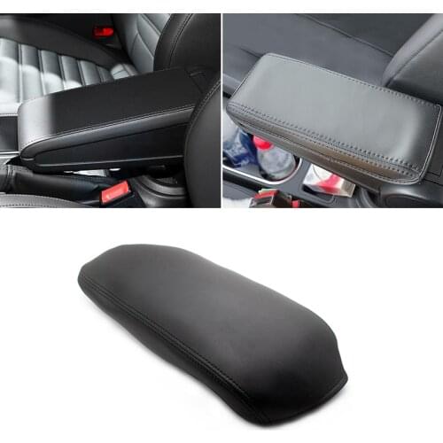 Elastic Band Type Center Armrest Leather Cover For VW Beetle 2013 2014 2015 2016 2017 2018 Central Armrest Box Cover Trim