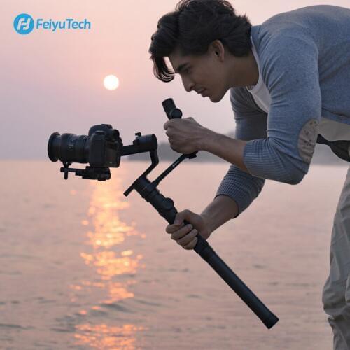 FeiyuTech 3-Axis AK4500 Handheld Gimbal Stabilizer Kit for DSLR Camera Sony/Panasonic/Canon with Remote Pole Tripod Follow Fcous