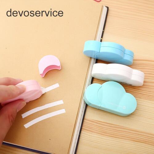 1 PC 5mm X 5m Creative Clouds Shape Mini Small Correction Tape Altered Tools Sweet Stationery Novelty Office Kids School Supplie