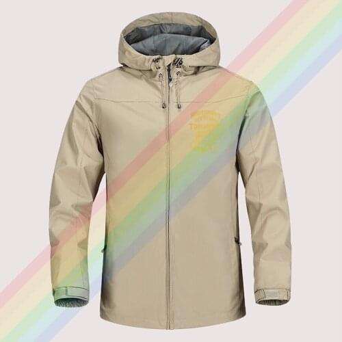 Triumph biker family round collar autumn winter sailing hiking Outdoor Hooded Windproof Jacket Men Top Quality Soft Asian size