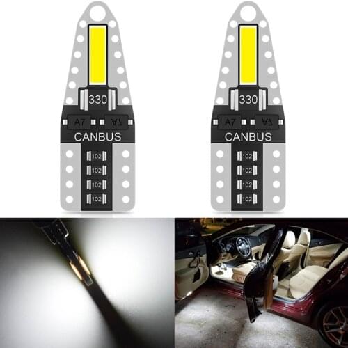 2pcs T10 W5W LED Canbus light Bulbs 194 168 No Error led Car Interior Lights for Toyota Corolla Avensis Yaris Rav4 Auris Hilux
