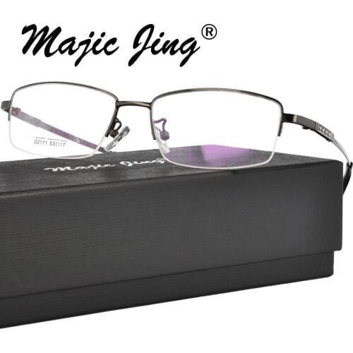 Magic Jing Memory metal RX optical frames prescription spectacles RX optical frames for men D2111
