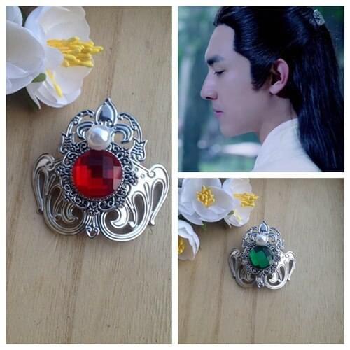 Metal ancient hair clip vintage prince hair crown accessories hanfu favors warrior swordsman headdress cosplayHeadwear