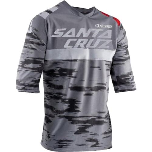 Motorcycle mountain bike team downhill jersey MTB Offroad SANTACRUZ bicycle locomotive shirt cross country mountainjersey Short