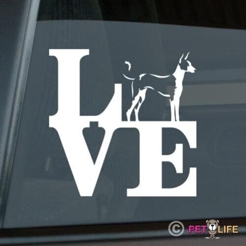 Love Ibizan Sticker Die Cut Vinyl - park hound window decal