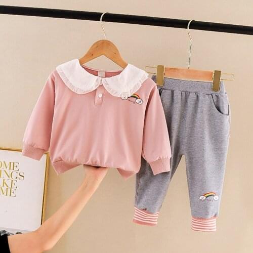 Girls Clothing Tshirt + Pants Tracksuits For Girls Casual Style Tracksuit Girl Toddler Baby Girl Clothes