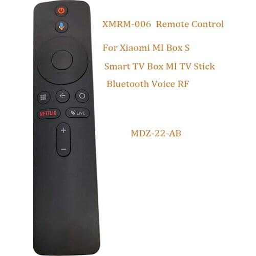 Original XMRM-006/00A Voice Remote Control For Mi 4A 4S 4K Box 3 Ultra HD MDZ-22-AB with Google Assistant Streaming Media Player