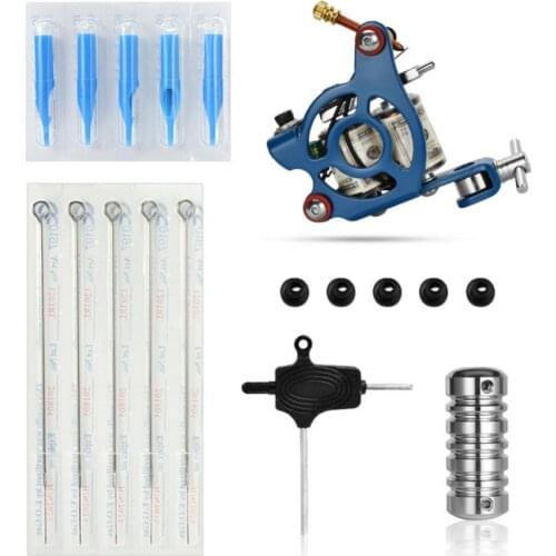 Professional Body Art Wrap Coil Liner Shader Tattoo Machine Kits for Beginner