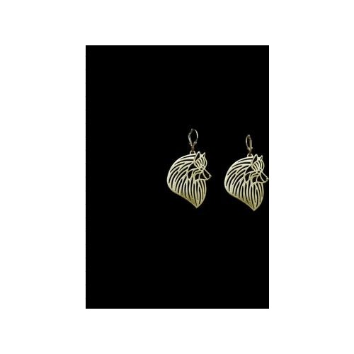 Drop Shipping-Keeshond Earrings