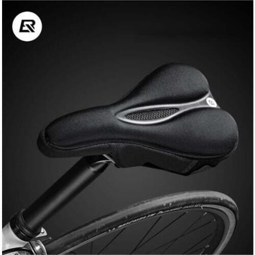 ROCKBROS MTB Bicycle Cycling Saddle Cover Breathable Anti-Slip Soft Cushion Seat Match Hollow Lycra+Sponge Saddle