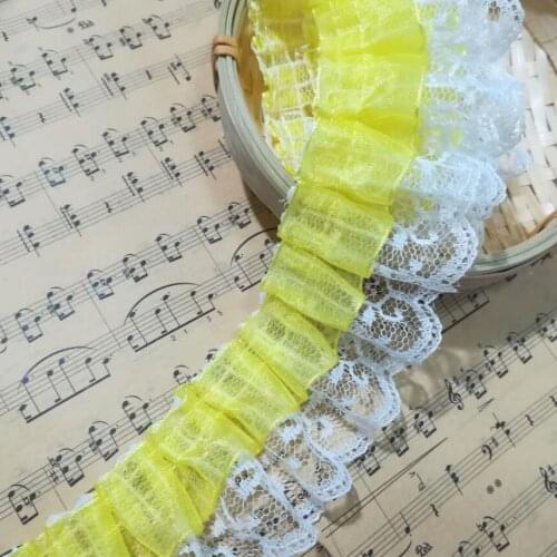 1Yards Latest Mesh Lace Fabric Guipure Width 4.5cm High Quality Lace Fabric Cotton Lace Trim Sewing Ribbon encajes dentelle LE45