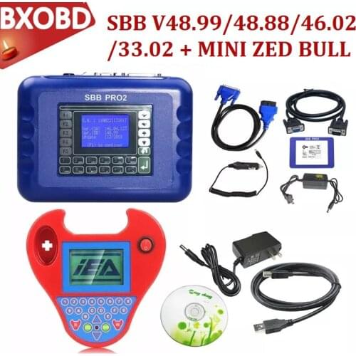 V508 Smart Zed Bull SBB PRO2 Key Programmer Mini Zedbull Auto Key Programer Zed-Bull Key Pro ZED-BULL No Tokens Key Clone Tool