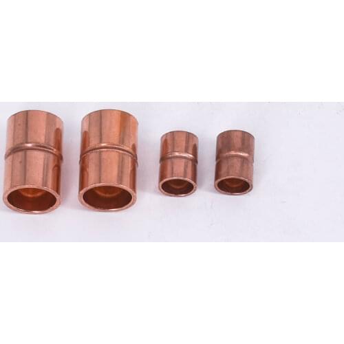 3/4" 1" 19 20 22 25 28 28.6mm ID Pure Copper End Feed Solder Coupling Plumbing Fitting Coupler For Air Condition