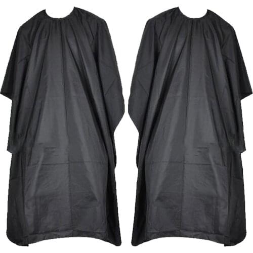 2Pcs Professional Salon Hair Cut Barbers Cape Gown Cloth for Home Use Salon