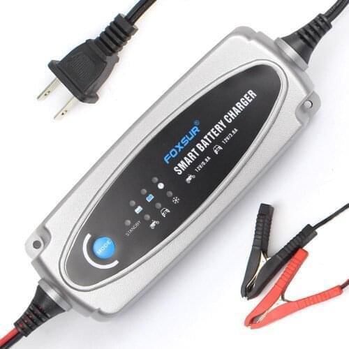 12V 3.6A Or 12V/0.8A Car Motorcycle Battery Charger Ac Input 100-240v Eu Uk Us Plug