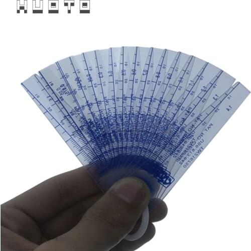 0.05-1.5-2.0-3mm 18pcs 20pcs (Taiwan) Thickness Plastic Plug Feeler Gauge Gap Filler Measuring Tool With PVC Sheet