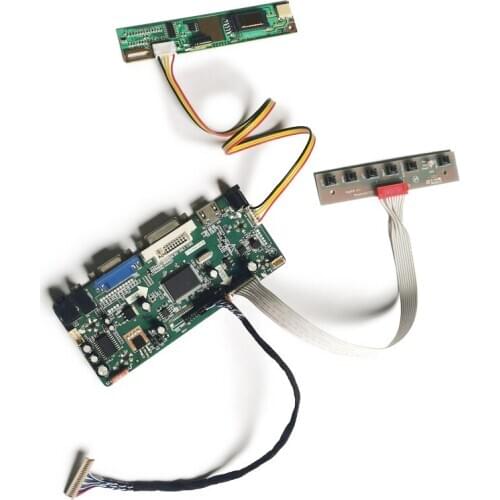 20 Pin LVDS Fit LP133X3/LP133X4/LP133X5 1CCFL VGA DVI 1024*768 matrix monitor controller board DIY kit M.NT68676