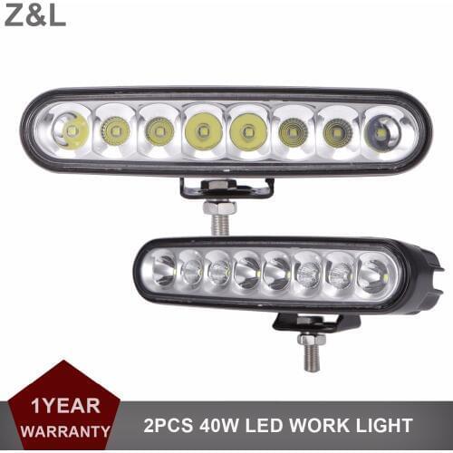 40W LED Work Light Bar Offroad SUV Car Tractor Boat 4WD 4x4 Truck ATV Auto Headlight Combo 12V 24V Wagon Driving Indicator Lamp