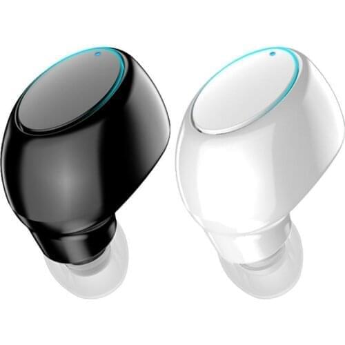 Single Headset Wireless BT Sports Earphone Mini Bass Earphones IPX5 Waterproof Intelligent Noise Reduction Headsets