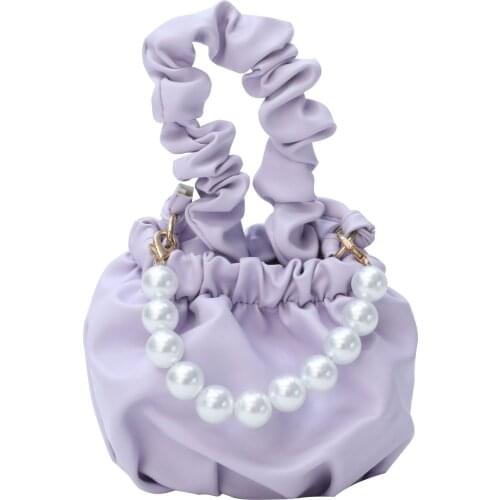 PU Kids Crossbody Bags Childrens Shoulder Bags Fashion Pearl Handbag for Baby Girls Coin Purses Cute Infant Tote Bags Kids Bags