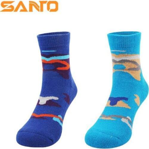 Kids Sports Socks (3 Pairs/lot) SANTO S071/S072 Cotton Children Socks Quick Dry Outdoor Hiking Socks
