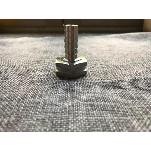 Stainless Garden Hose Fitting, 3/4"GH x 1/2" Barb, Plate Chiller Adapters Kit, 4 pcs/lot , Brewer Hardware