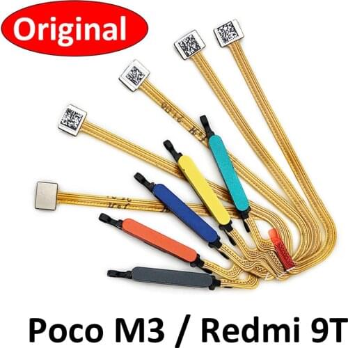 Home Button FingerPrint Touch ID Sensor Flex Cable Ribbon For Xiaomi Poco M3 Replacement Parts