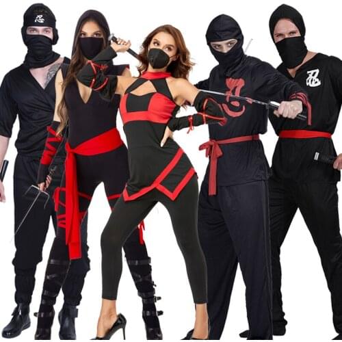 Ninja Warrior Cospaly Acting Costume Men and Women Ninja Halloween Costume Cosplay Costumes