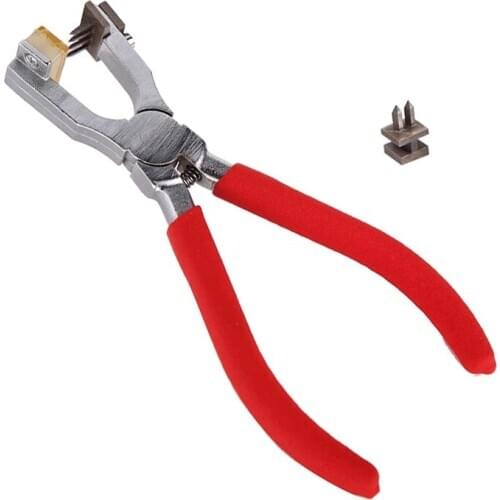 LMDZ Silent DIY Leather Craft Tools Hole Punches Rhombus Point Pliers Stitching Hand Pliers 2/4 Tooth Rhombus Point Pliers