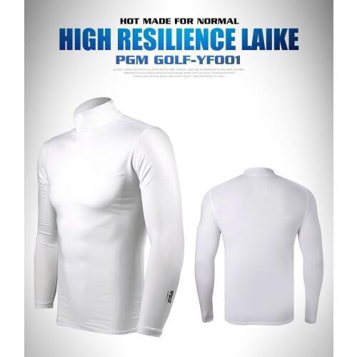 New PGM Slim Mens Golf Apparel Male Sunscreen Long-sleeved T-shirt Summer UV-resistant Shirt Ice Silk Clothes Cool Comfortable