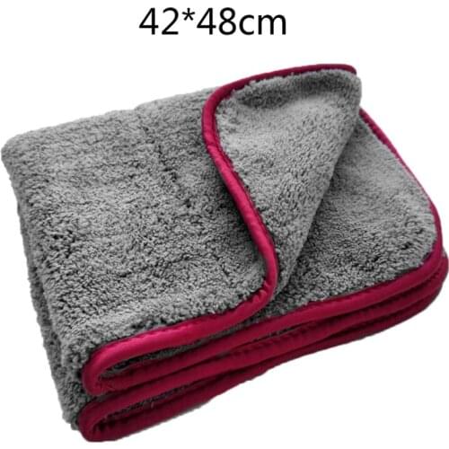42*48cm 1000GSM Car Detailing Microfiber Towel Car Cleaning Car Washing Rag for