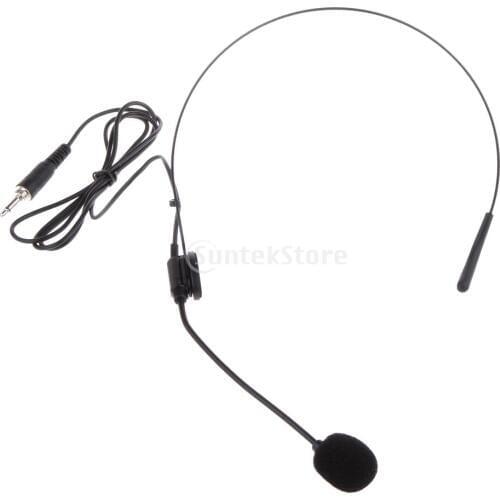 3.5mm Plug Wired Headworn Microphone Microfone MIC For Voice Amplifier Speaker Loudspeaker For Lecture Teaching Conference Guide