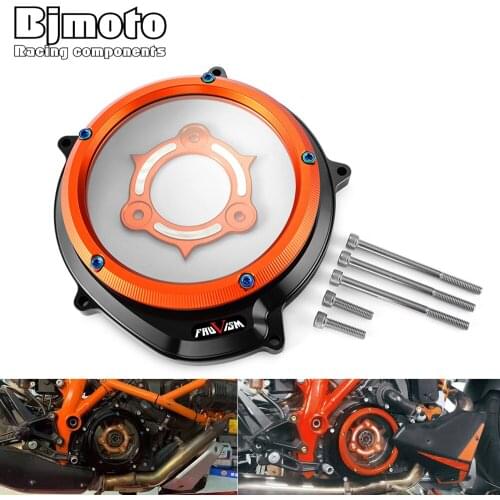 CNC Engine Clutch Cover Spring Retainer Clear For 1190 Adventure/R 2014-2016 1290 Superduke R /GT 2014-2019 1050 Adv 17-18