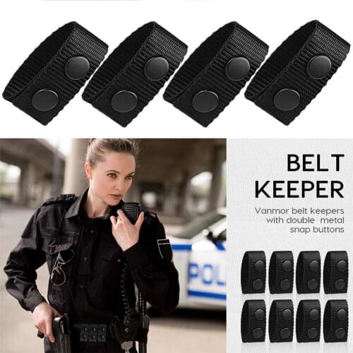 4pcs Tactical Belt Buckle Heavy Duty Belt Keeper Portable Webbing Strap Military Belt Equipment Accessories For Outdoor Sports