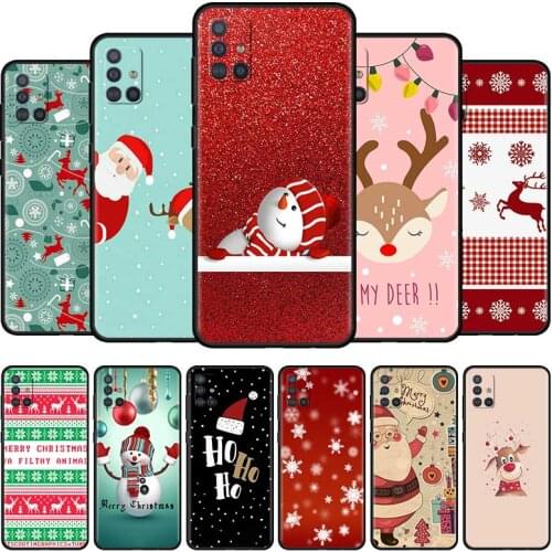 Merry Christmas Silicone Phone Case For Fundas Samsung Galaxy A51 A21s A71 A12 A31 A52 A41 A32 A72 5G A02s A11 A02 Cover