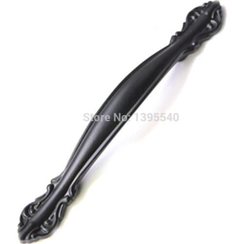 New 128mm Black Mediterranean Style Cabinet Knobs Modern Furniture Hardware Cabinet Handles Drawer Cupboard Closet Bar Pulls
