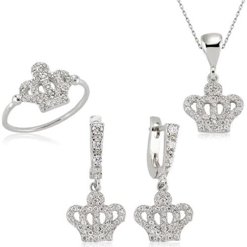 Silverlina Silver Queen Crown Women 'S Set
