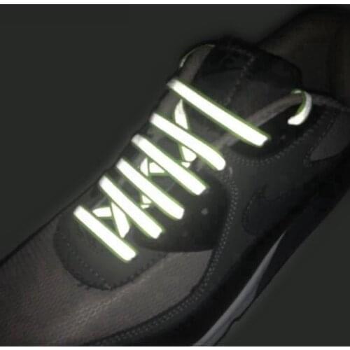 1 Pair Reflective Shoe Laces Flat All-match Sneakers Shoelaces Young Men And Women Personality Shoelace 80CM/100CM/120CM