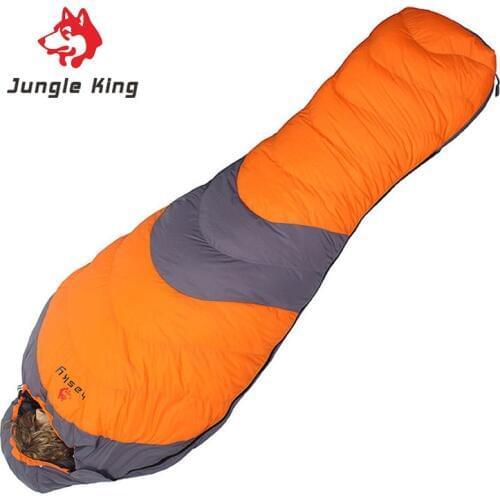 Jungle King Duck down for cold winter sleeping bags outdoor mountaineering trails camping sleeping bags nylon mummies adults -20