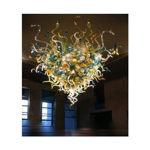 LR022-Free Shipping Led Lights and Lighting Villa Hotel Art Decoration Style Murano Glass Crystal Chandelier Light