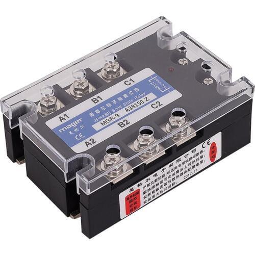 150A (MGR-3 A48150 Z) SSR AC control AC 70-280VAC To 480VAC three phase Solid state relay Free shipping With protective covers