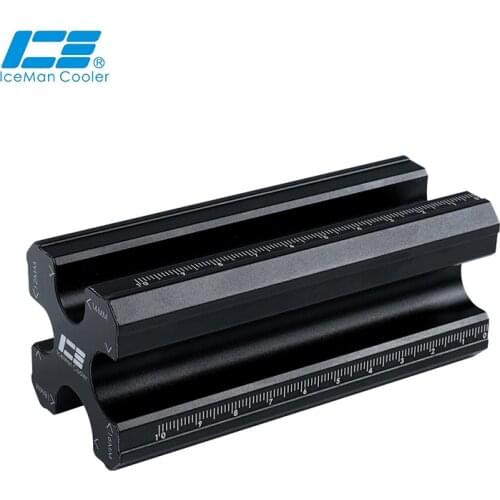 IceManCooler Custom Water Cooling Hard Tube Tools For OD 12mm,14mm,16mm,18mm Pipe Cutting Mould,1MM Precision,Aluminum Alloy