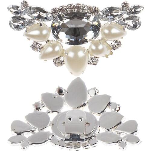 1pc DIY Rhinestone Decoration Elegant Fashion Shoe Clip Women High Heels Bag Dress Hat Shoe Accessories Wedding Buckle Clips