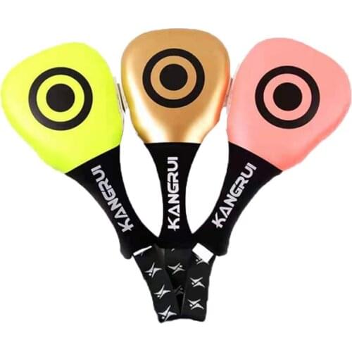 2 Pieces/Lot Kids Boxing Pads Muay Thai Taekwondo Foot Kicking Shields Martial Arts Sanda Training Focus Target Equipment DEO