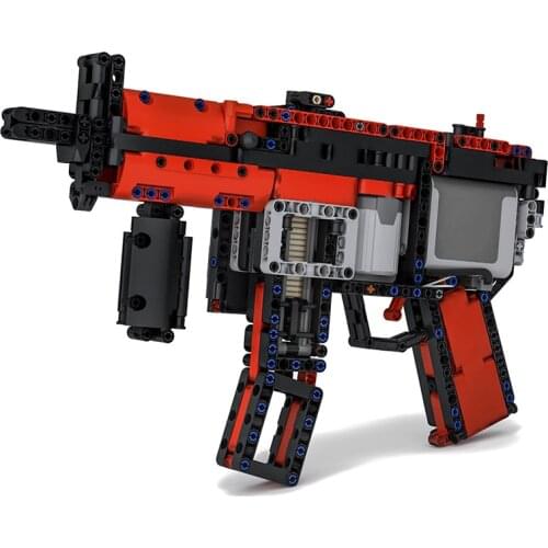 2019 new technology machinery moc-29369 building block continuous firing bullet MP5 motor submachinegun parts package