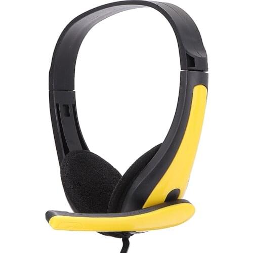 3.5mm Jack Wired Headphones With Microphone Over Gaming Ear Headsets Bass Music Stereo Earphone For Audio Supplies