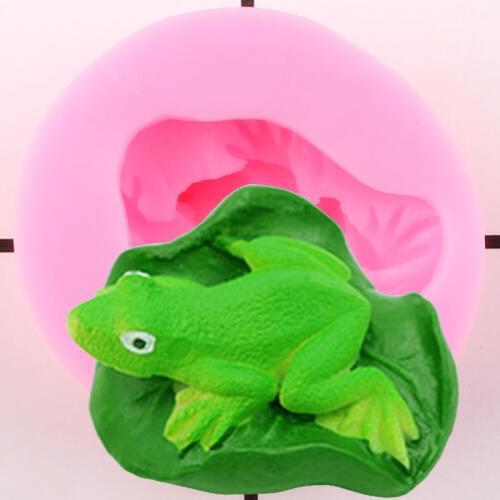 3D Frog Leaf Silicone Molds Animals Fondant Mold DIY Cake Decorating Tools Polymer Clay Soap Mold Candy Chocolate Gumpaste Mould