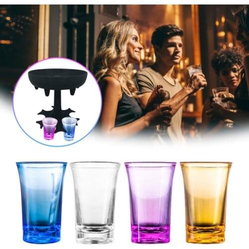 6PCS Shot Glass Cup Acrylic Party KTV Wedding Game Cup Whiskey Stemless Wine Vodka Bar Club Beer Wine Glass For Men Gifts Bottle
